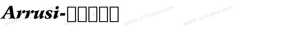 Arrusi字体转换