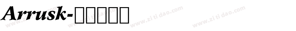 Arrusk字体转换