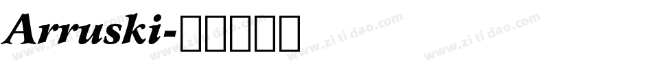 Arruski字体转换