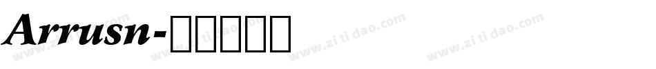 Arrusn字体转换