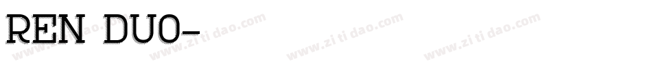 ren_duo字体转换