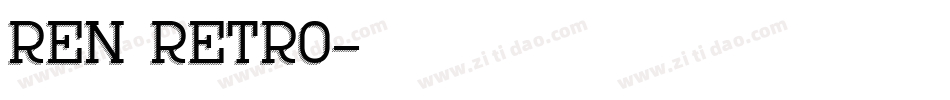 ren_retro字体转换