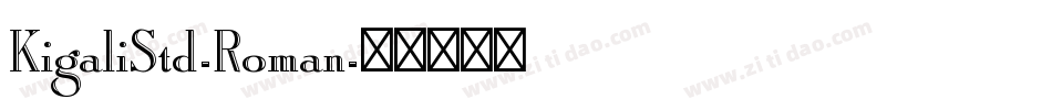 KigaliStd-Roman字体转换