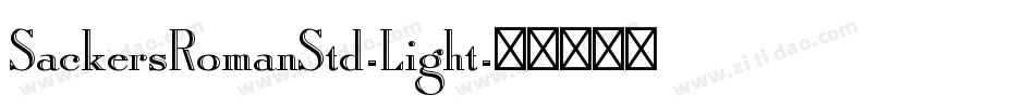 SackersRomanStd-Light字体转换