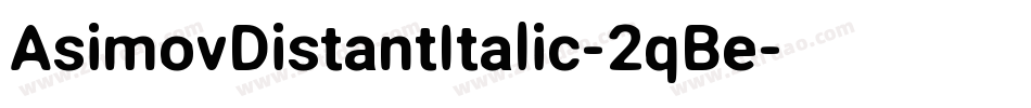 AsimovDistantItalic-2qBe字体转换