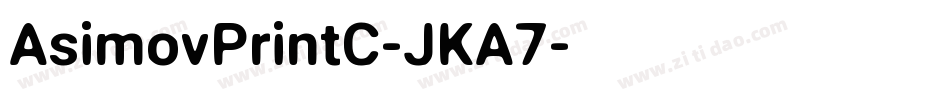 AsimovPrintC-JKA7字体转换