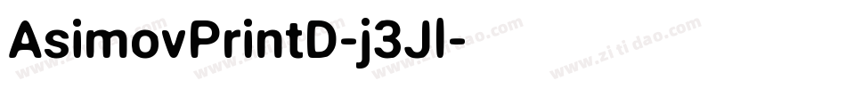 AsimovPrintD-j3Jl字体转换