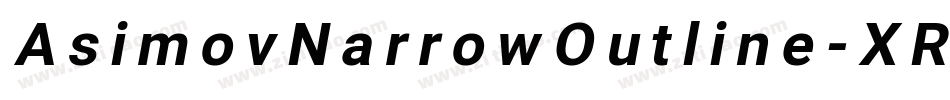 AsimovNarrowOutline-XRaZ字体转换