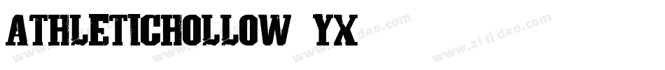 AthleticHollow-Yx04字体转换