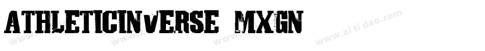 AthleticInverse-MxGn字体转换