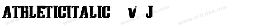 AthleticItalic-8V6J字体转换