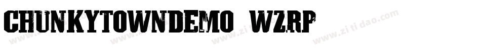 ChunkyTownDemo-wzRP字体转换