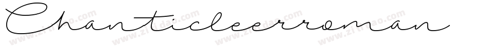Chanticleerroman字体转换