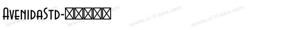 AvenidaStd字体转换
