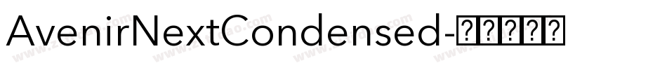 AvenirNextCondensed字体转换