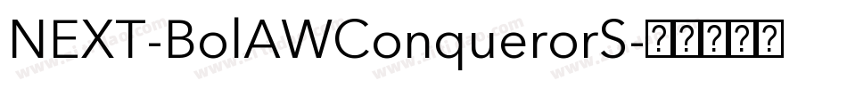 NEXT-BolAWConquerorS字体转换