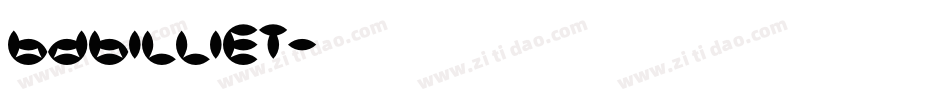 BDBilliet字体转换