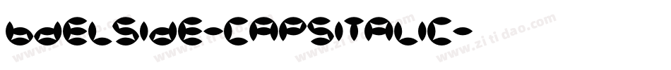 BDElside-capsitalic字体转换