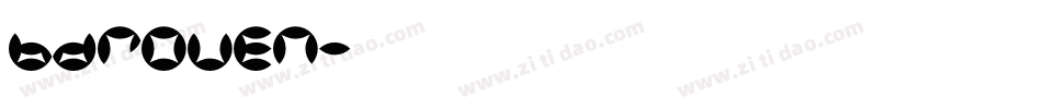 BDRouen字体转换