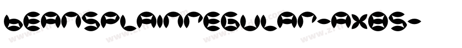 BeansPlainRegular-ax85字体转换