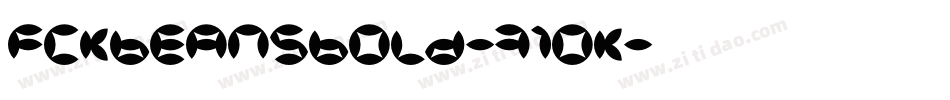 FckBeansBold-71OK字体转换