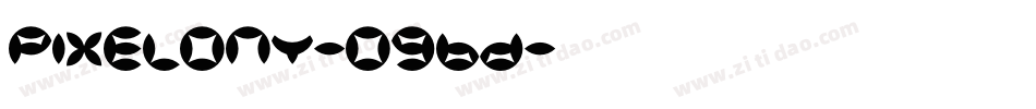 Pixelony-09Bd字体转换