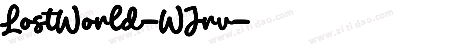 LostWorld-WJrv字体转换