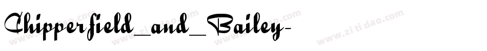 Chipperfield_and_Bailey字体转换