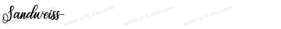 Sandweiss字体转换