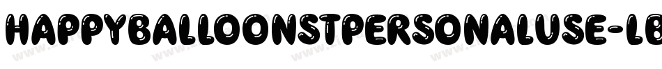 HappyBalloonStPersonalUse-LBxg字体转换
