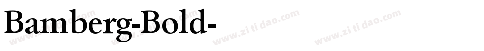 Bamberg-Bold字体转换