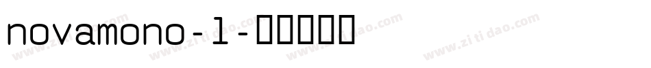 novamono-1字体转换