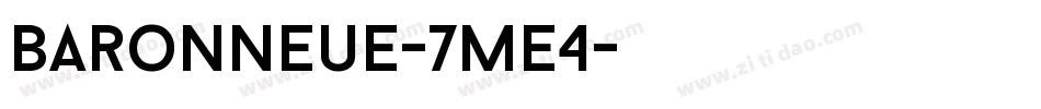 Baronneue-7Me4字体转换
