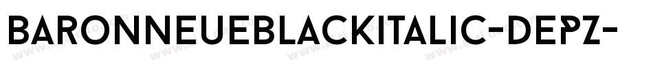 Baronneueblackitalic-dEPZ字体转换