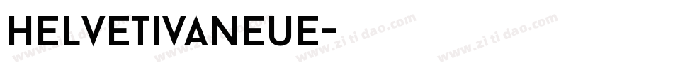 HelvetivaNeue字体转换
