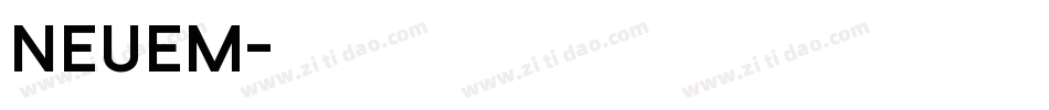 NeueM字体转换