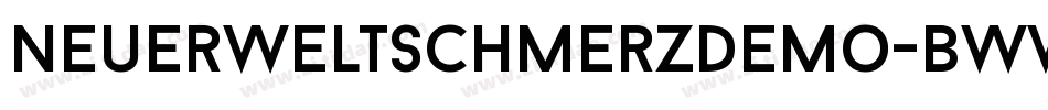 NeuerWeltschmerzDemo-BWWjn字体转换