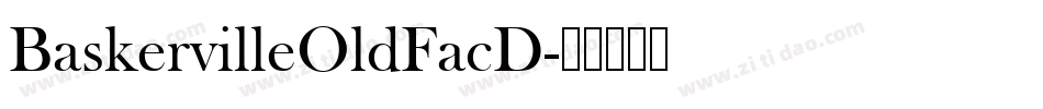 BaskervilleOldFacD字体转换