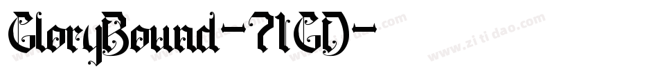 GloryBound-71GD字体转换