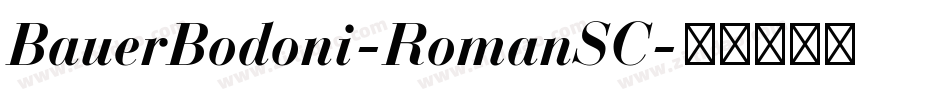 BauerBodoni-RomanSC字体转换