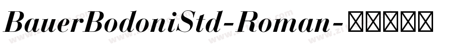 BauerBodoniStd-Roman字体转换