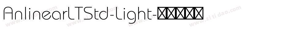 AnlinearLTStd-Light字体转换