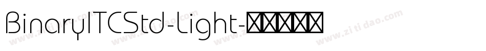 BinaryITCStd-Light字体转换