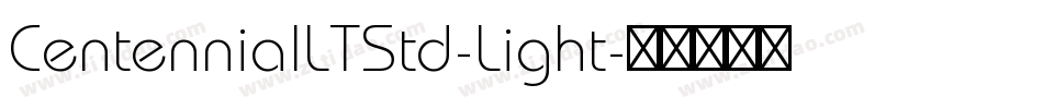 CentennialLTStd-Light字体转换