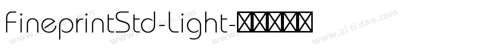FineprintStd-Light字体转换