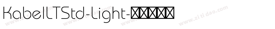 KabelLTStd-Light字体转换