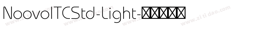 NoovoITCStd-Light字体转换