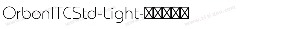 OrbonITCStd-Light字体转换