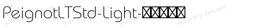 PeignotLTStd-Light字体转换
