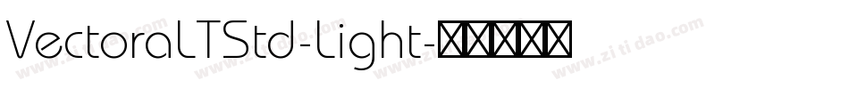VectoraLTStd-Light字体转换